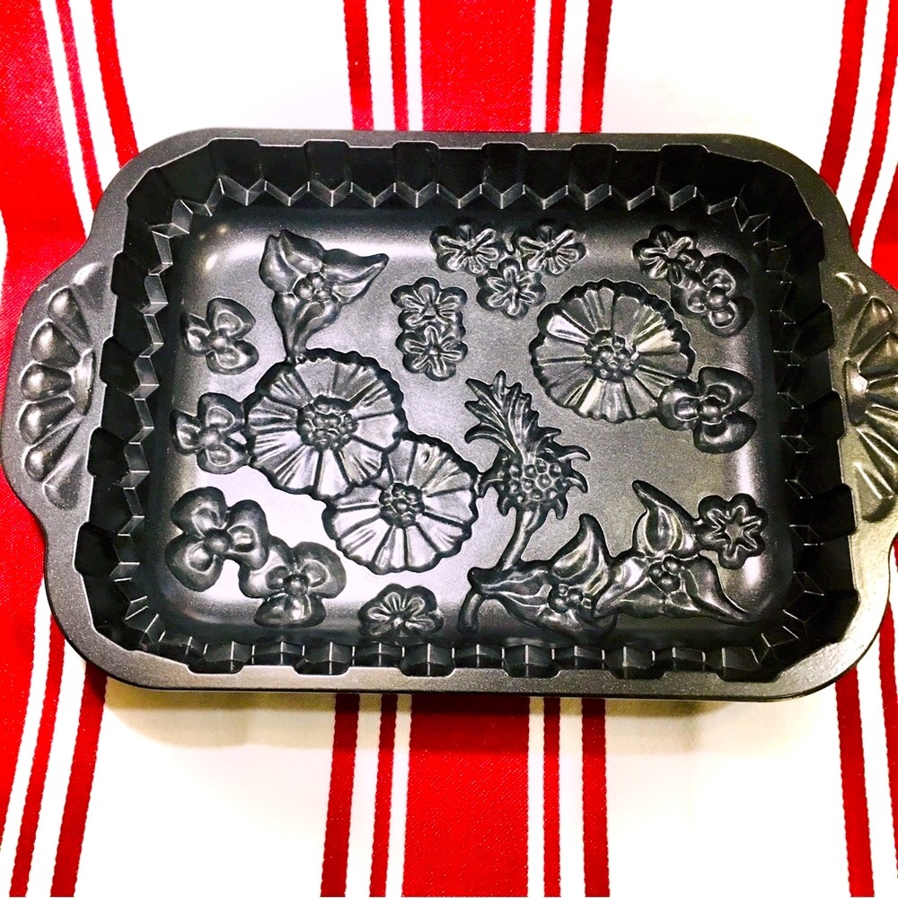 NORDIC WARE WILDFLOWER CAKE PAN 10–CUP HEAVY CAST ALUMINUM — EUC MADE IN 🇺🇸